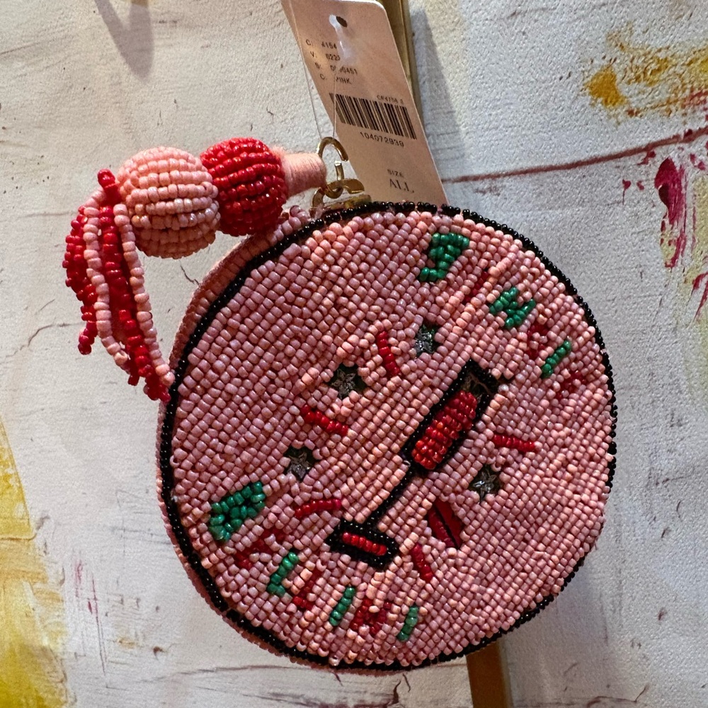 Anthropologie Bellini Beaded Coin Purse